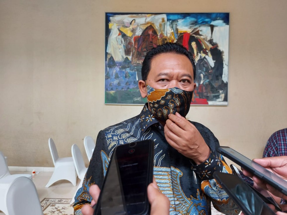 Ketua DPC PKB Kabupaten Malang, Ali Ahmad saat diwawancarai terkait Paslon Ladub di Pilkada Kabupaten Malang (Foto: Lalu Theo/ngopibareng.id)