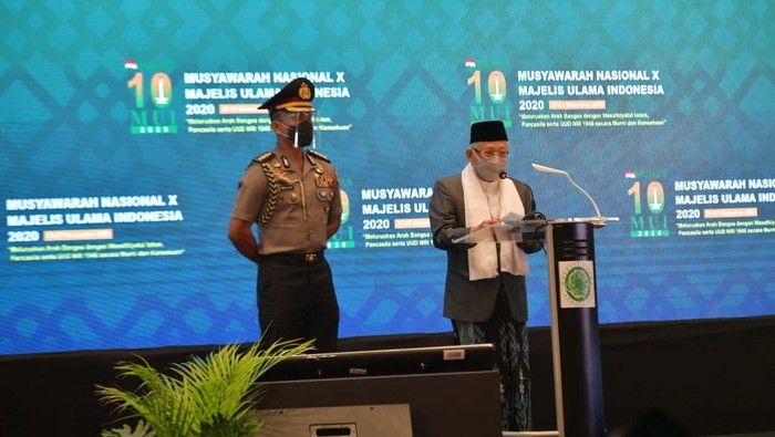 Wakil Presiden RI dan juga Ketua Umum MUI KH Ma'ruf Amin. (Foto: Dok BNPB)