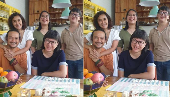 Foto Dwi Sasono kumpul bersama keluarga setelah resmi keluar dari rehabilitasi narkoba di RSKO, Cibubur, Jakarta Timur, Jumat 27 November 2020. (Foto: Instagram)