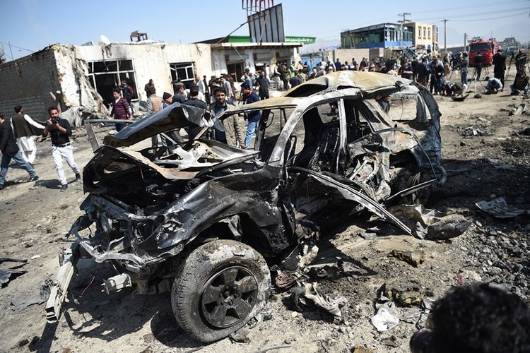 Korban bom mobil di Afghanistan. (Foto: reuters)