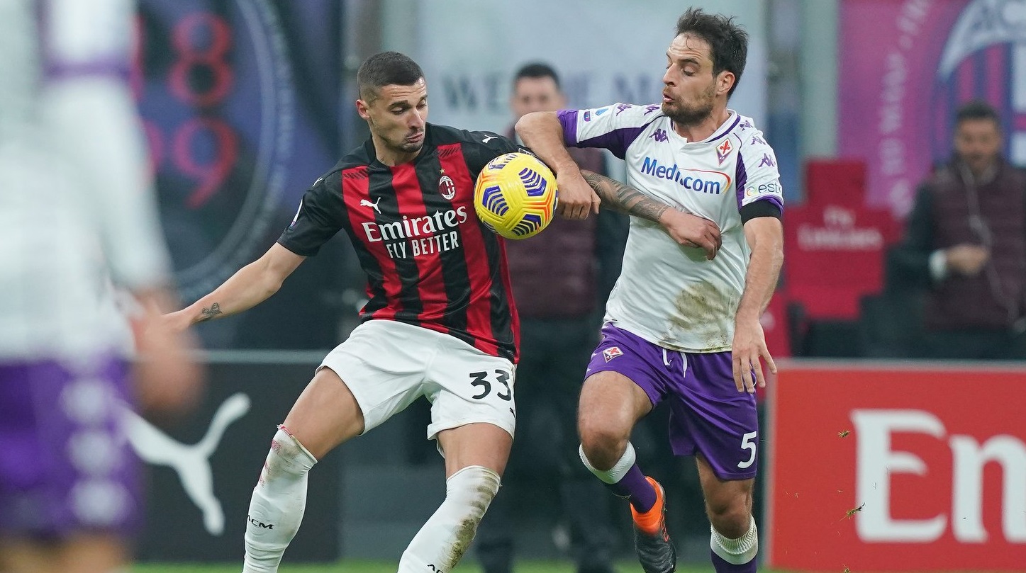 AC Milan vs Fiorentina. (Foto: Twitter/@acmilan)