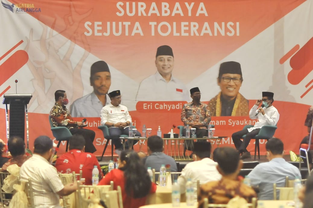 Acara Surabaya Sejuta Toleran yang dihadiri oleh Calon Walikota Surabaya Eri Cahyadi. (Foto: PDI Perjuangan)