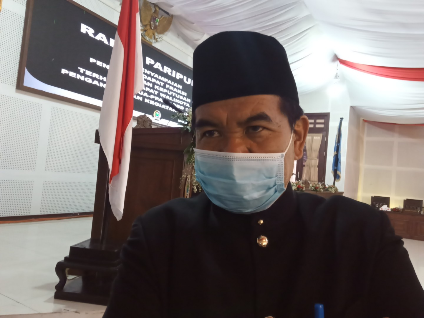 Sekretaris Daerah (Sekda) Kota Malang, Wasto saat ditemui di Gedung DPRD Kota Malang beberapa waktu lalu (Foto: Lalu Theo/ngopibareng.id)