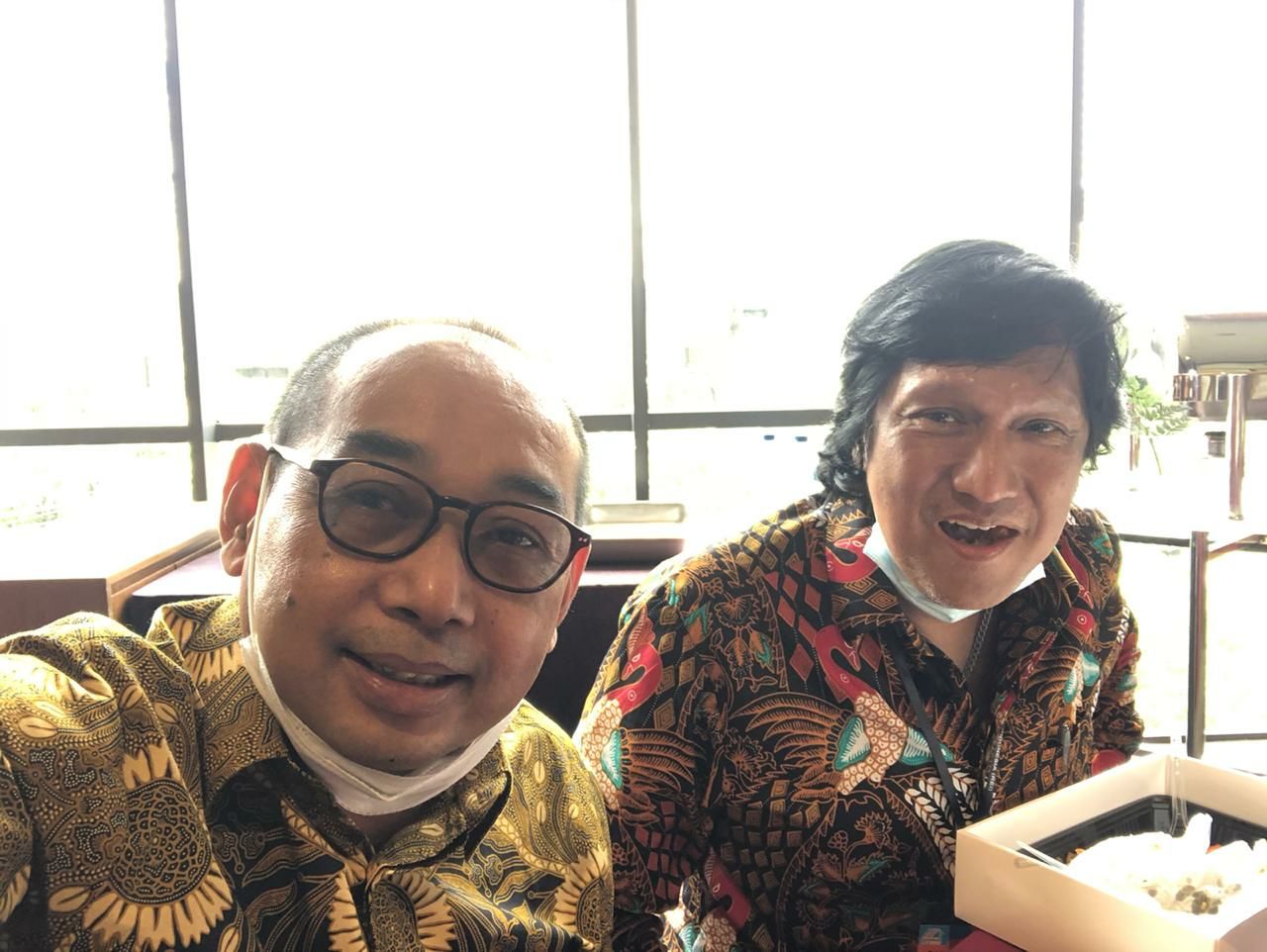 Ikang Fawzi bersama Arif Afandi Rakernas REI 2020 di Hotel Veranda, Jakarta. (Dok. Pribadi)