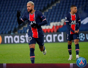 Neymar cetak hattrick dalam laga Paris Saint-Germain (PSG) kontra Istambul Basaksehir. (Foto: Twitter PSG)
