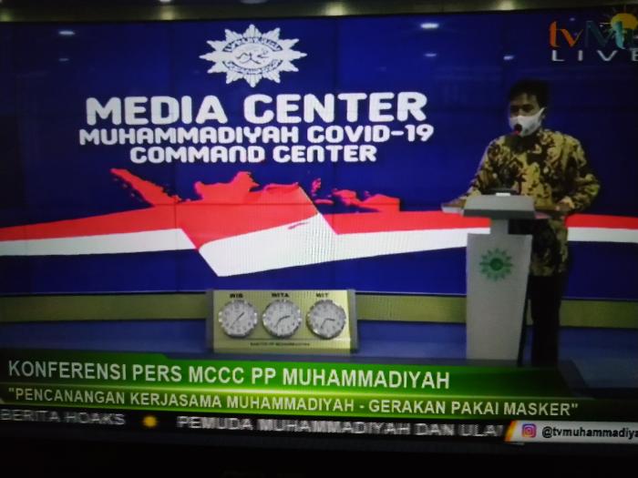Muhammadiyah menggalakkan gerakan memakai masker. (Foto: Istimewa)