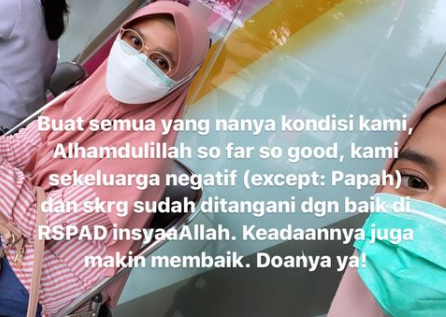 Ustaz Yusuf Mansur dirawat di RSPAD Gatot Subroto, Jakarta, akibat terinfeksi Covid-19. (Instagram Wirda Mansur)