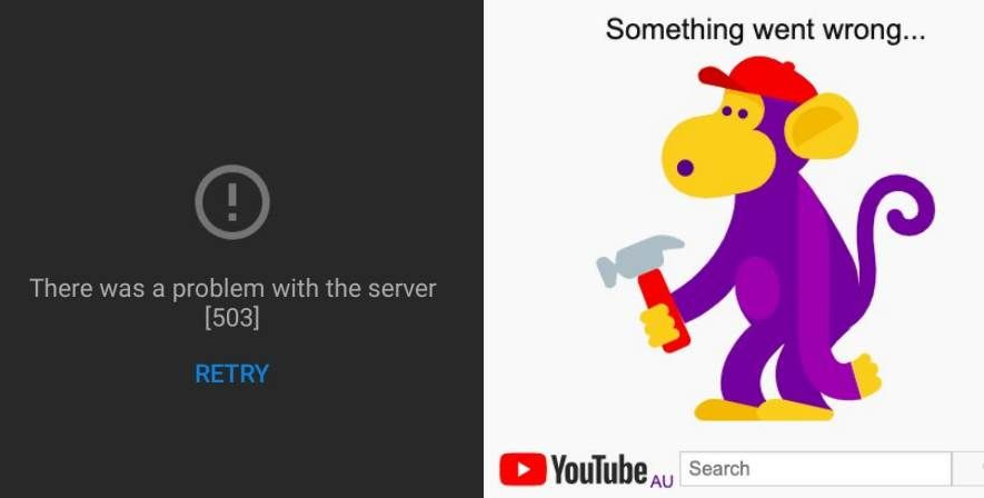 YouTube down selama kurang lebih 50 menit, pada Senin 14 Desember 2020. (Foto: Tangkapan layar YouTube)