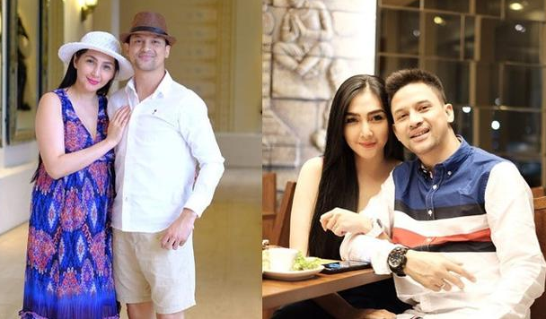 Foto kemesraan aktor Lucky Perdana dengan sang istri, Veronica. (Foto: Instagram)