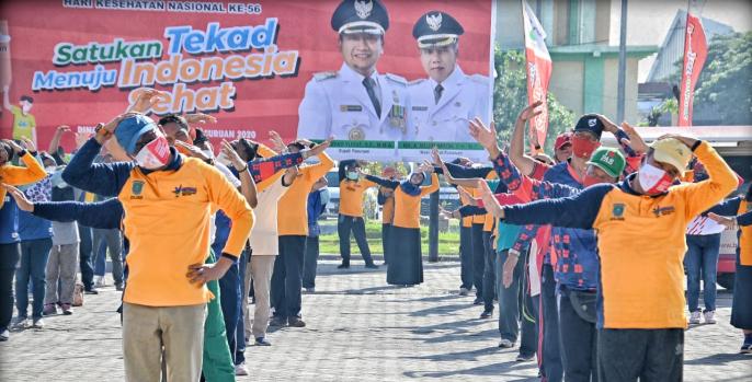 Peringatan hari Kesehatan Nasional ke-56 di Pasuruan.. (Foto: Dok Pasuruan)