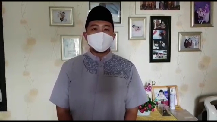 Kassubag Humas RSSA Kota Malang, Donny Iryan saat memberikan keterangan terkait kondisi ruang isolasi di RSSA melalui video conference (Foto: istimewa)