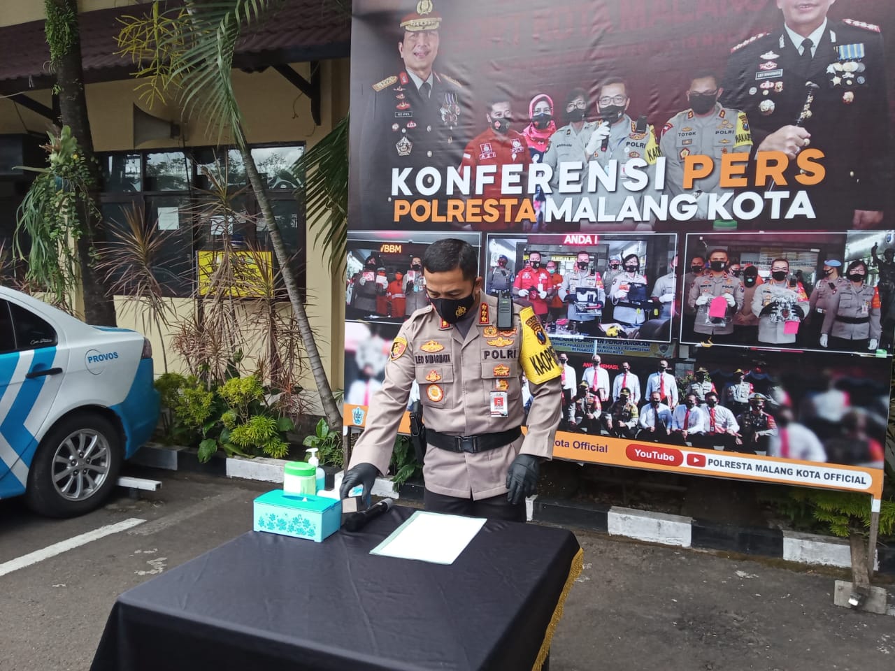 Kapolresta Malang Kota, Kombes Pol Leonardus Simarmata saat berada di Mapolresta Malang Kota (Foto: Lalu Theo/ngopibareng.id)