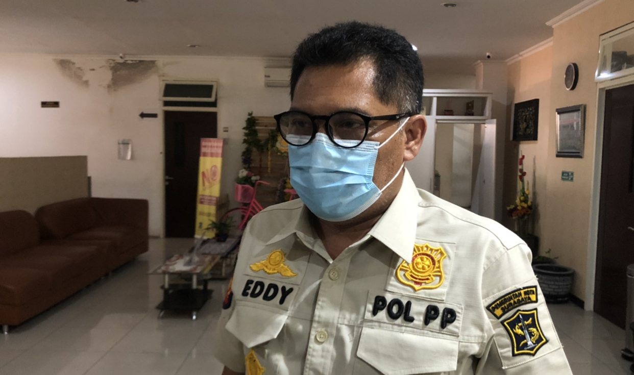 Kepala Satpol PP Kota Surabaya, Eddy Christijanto (Foto: Andhi Dwi/Ngopibareng.id)