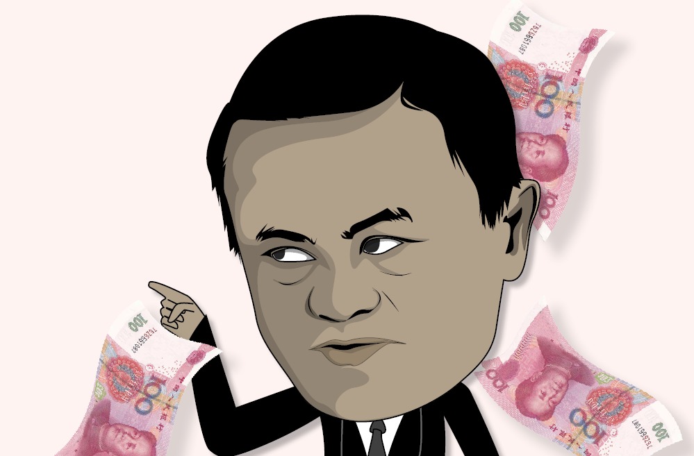 Ilustrasi Jack Ma, bos Alibaba. (Grafis: Fa Vidhi/Ngopibareng.id)