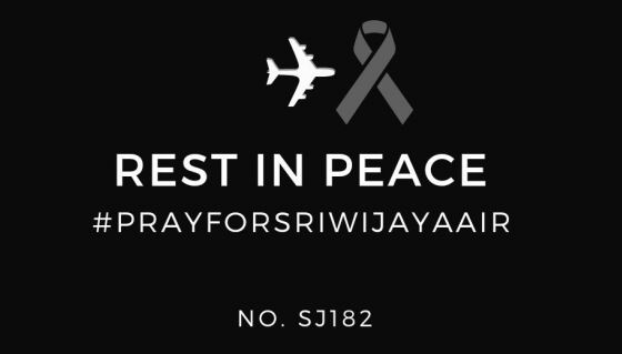 Ilustrasi ucapan duka atas tragedi Sriwijaya Air. (Foto: Twitter)