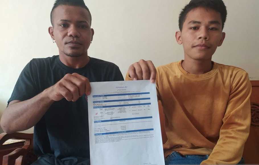 Paulus Yulius Kollo dan Indra Wibowo selamat dari tragedi jatuhnya pesawat Sriwijaya Air SJ182. (Foto: Ant)