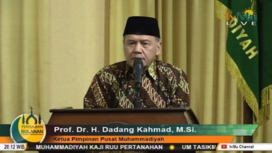 Ketua PP Muhammadiyah Dadang Kahmad. (Foto: Istimewa)