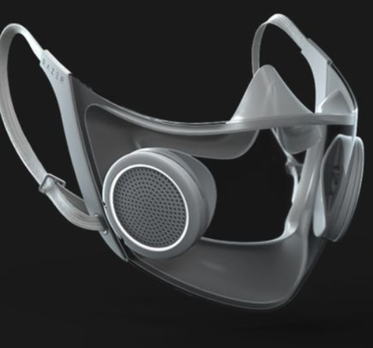 Masker yang diklaim tercanggih di dunia dari Razer. (Foto:BBC)