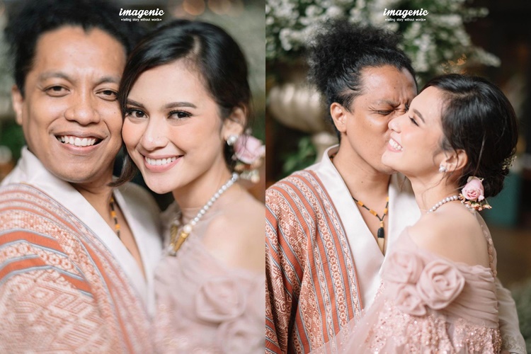 Pasangan Indah Permatasari dan Arie Kriting menikah pada 12 Januari 2021 meski tak dapat restu dari ibunda Indah Permatasari, Nursyah. (Foto: Instagram)