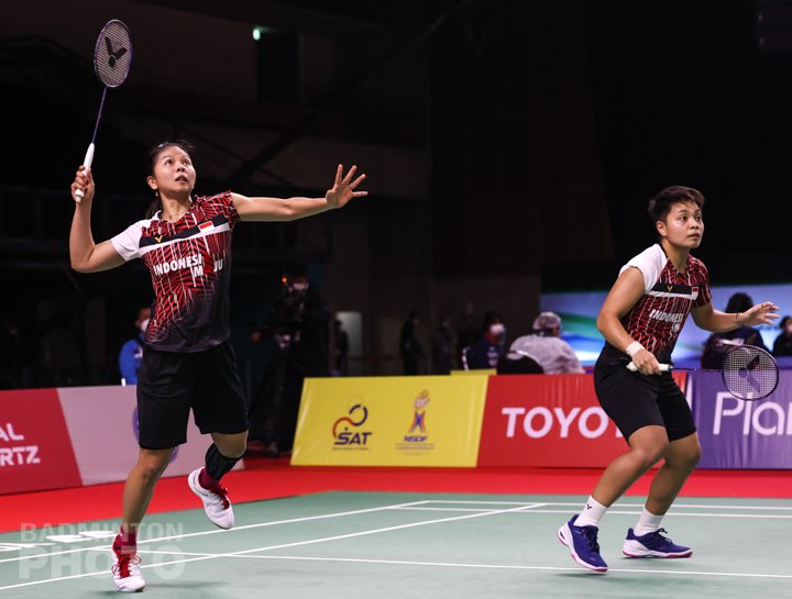 Ganda Putri Indonesia Greysia/Apriyani melaju ke final Thailand Open 2021. (Foto: Badminton Photo)