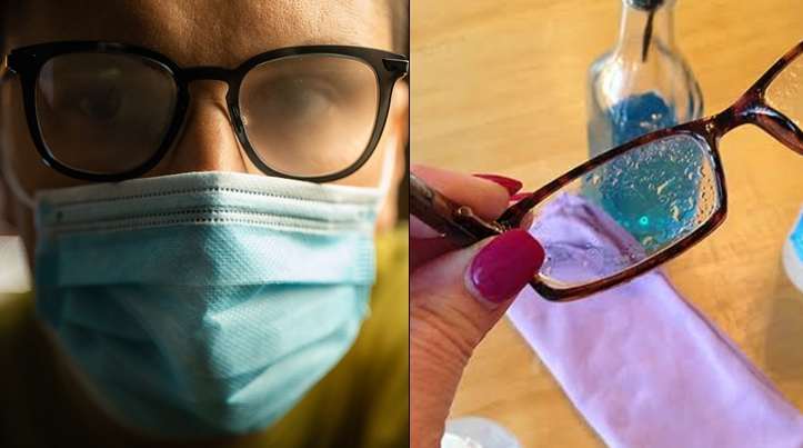 Ilustrasi kacamata berembun saat penggunanya memakai masker yang wajib dipakai selama pandemi Covid-19, (Foto: Istimewa)