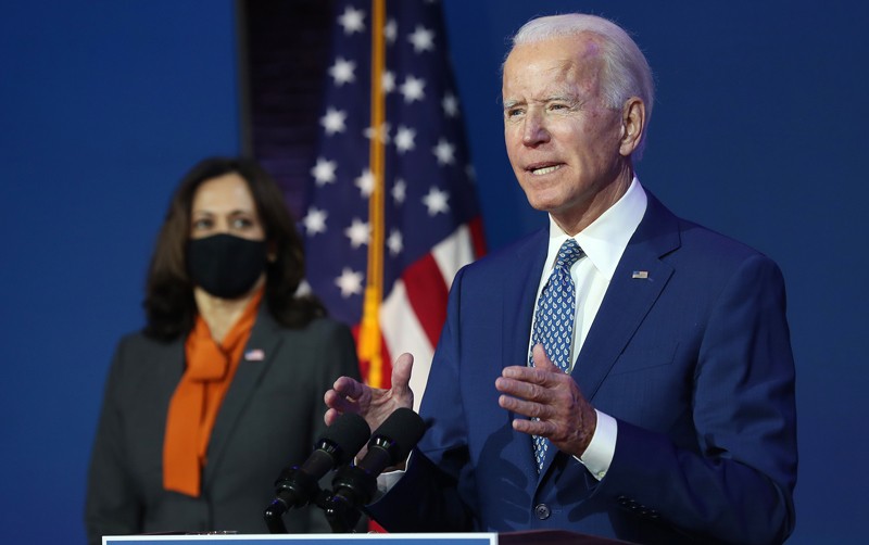Presiden Amerika Serikat terpilih Joe Biden dan wakilnya, Kamala Harris. (Foto: Istimewa) 
