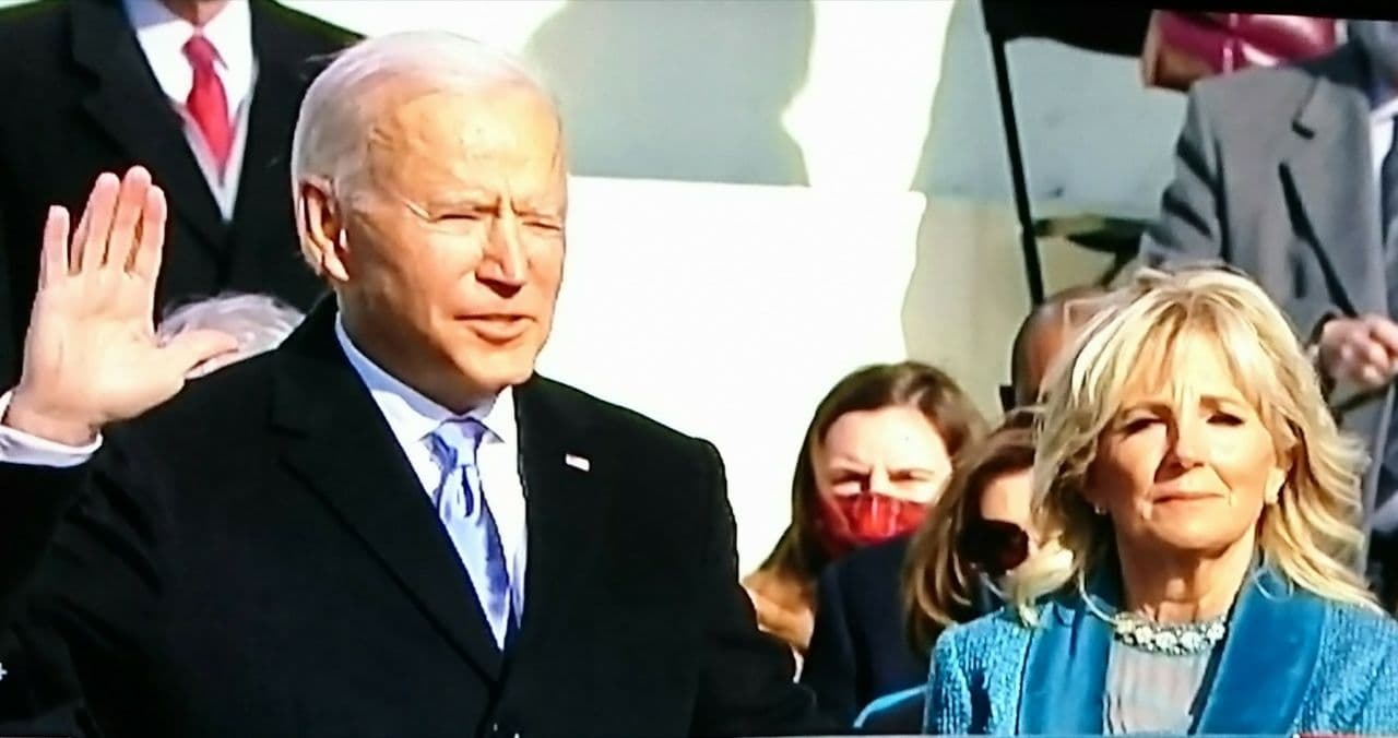 Joe Biden dan Kamala Harris resmi menjadi Presien dan Wakil Presiden Amerika Serikat. (Foto: Tangkapan layar)