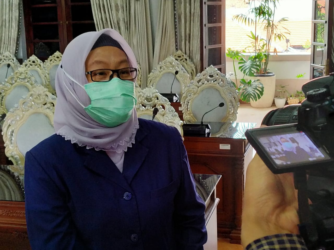 Kepala Dinas Kesehatan Kota Surabaya, Dr Febria Rachmanita. (Foto: Fariz Yarbo/Ngopibareng.id)