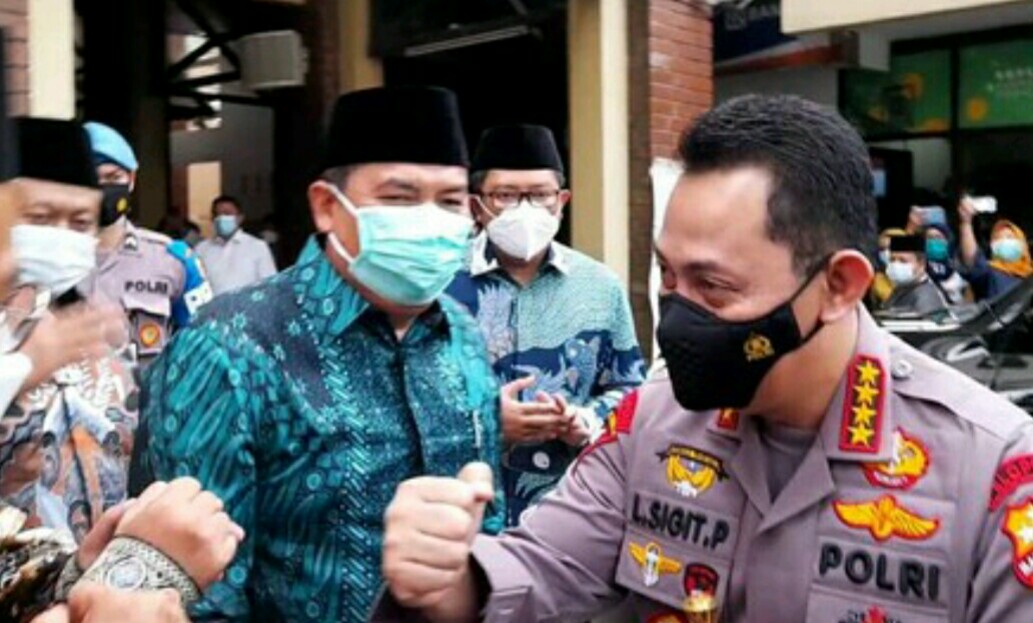 Kapolri Jendral Pol Listyo Sigit Prabowo kunjungi Kantor PBNU di Jalan Kramat Raya. (Foto: Istimewa)