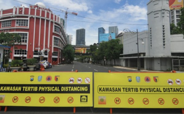 Penutupan jalan di Jalan Tunjungan. (Foto: Istimewa)