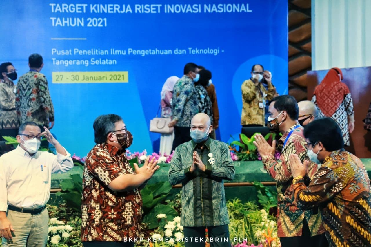 Menristek/Kepala BRIN, Bambang Brodjonegoro pada penutupan Rakornas Riset dan Inovasi Kemenristek/BRIN 2021. (Foto: istimewa)
