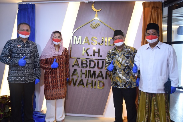 Badan Pelindungan Pekerja Migran Indonesia (BP2MI) meresmikan aula dan Masjid BP2MI, Minggu 31 Januari 2021. (Foto: Dok. BP2MI)