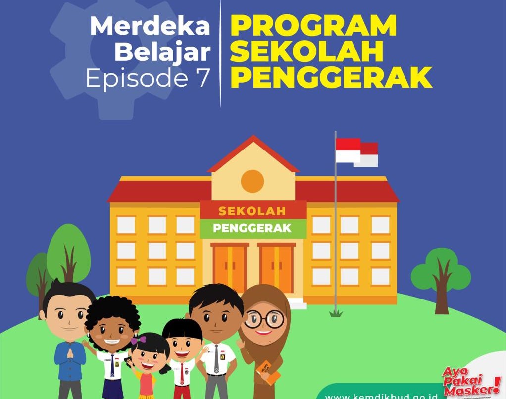 Logo program Sekolah penggerak yang diluncurkan Mendikbud. (Foto: Dok Mendikbud)