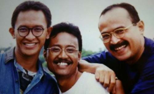 Dari kiri Najib Azca (penulis), Saifullah Yusuf dan Erros Djarot. (Foto:Dok. Pribadi) 