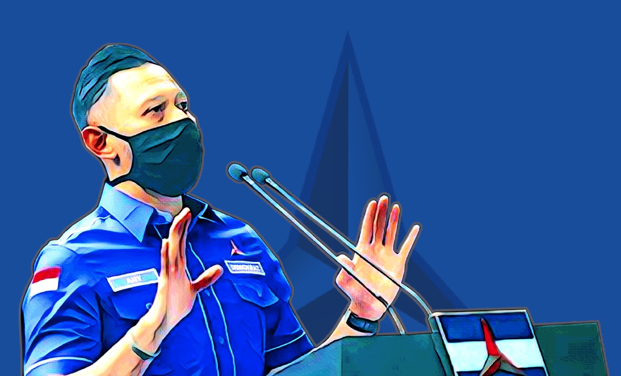 Ilustrasi Ketua Umum Partai Demokrat, Agus Harimurti Yudhoyono atau AHY. (Grafis: Fa Vidhi/Ngopibareng.id)