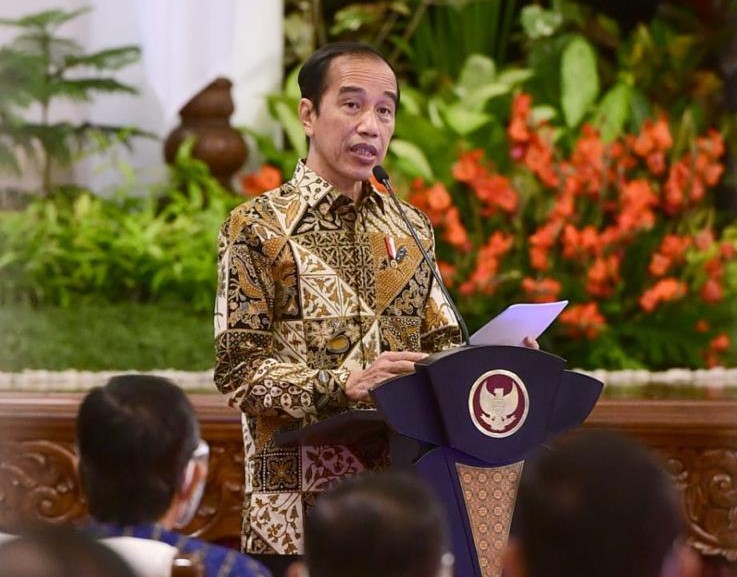 Presiden Jokowi saat membuka musyawarah nasionak Apeksi IV di Istana Negara. (Foto: Setpres)