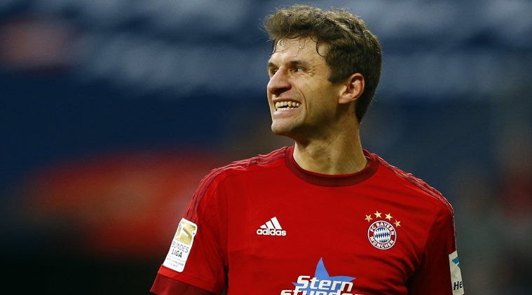 Striker Bayern Munich, Thomas Mueller akan absen dalam final Piala Dunia Antarklub. (Foto: Twitter)