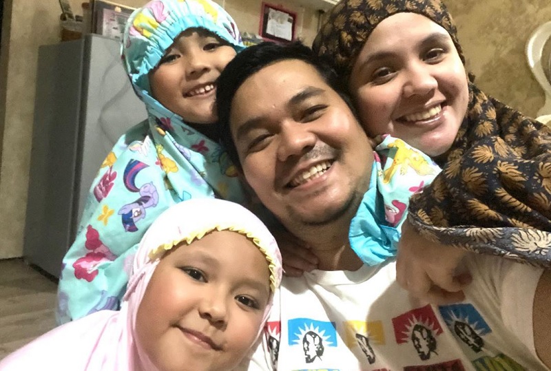 Keluarga Indra Bekti dan Aldila Jelita. (Foto: Instagram)