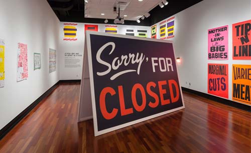 Instalasi menandai ditutupnya sebuah galeri di AS. (Foto: Erik Gould)