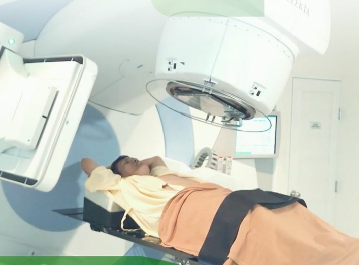 Ilustrasi terapi radiasi yang dilakukan untuk pengobatan kanker. (Foto: Dok. AHCC)