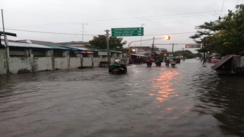 Ilustrasi banjir di Kota Pekalongan, Jawa Tengah. (Foto: Istimewa)