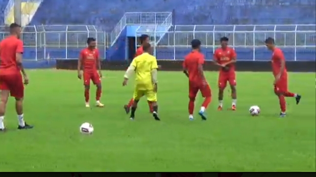 Latihan perdana Arema FC di Stadion Kanjuruhan, Kota Malang (Foto: Istimewa)