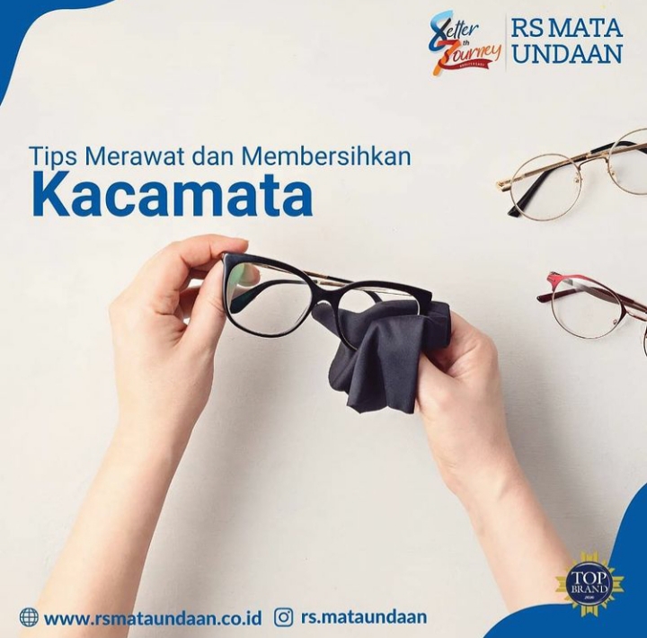 Ilustrasi merawat kacamata kesayangan Anda. (Foto: Dok. RS Mata Undaan)