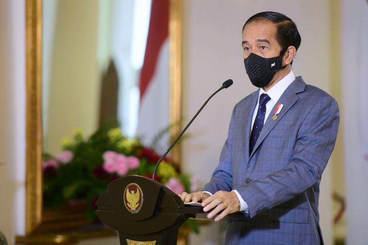 Presiden Jokowi minta ulama NU bantu sukseskna program vaksinasi. (Foto: Setpres)