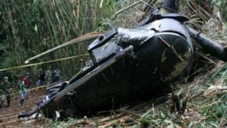 Kecelakaan helikopter di Kota Ji'an, Provinsi Jiangxi, wilayah China timur, menyebabkan lima orang tewas. (Foto: antara)