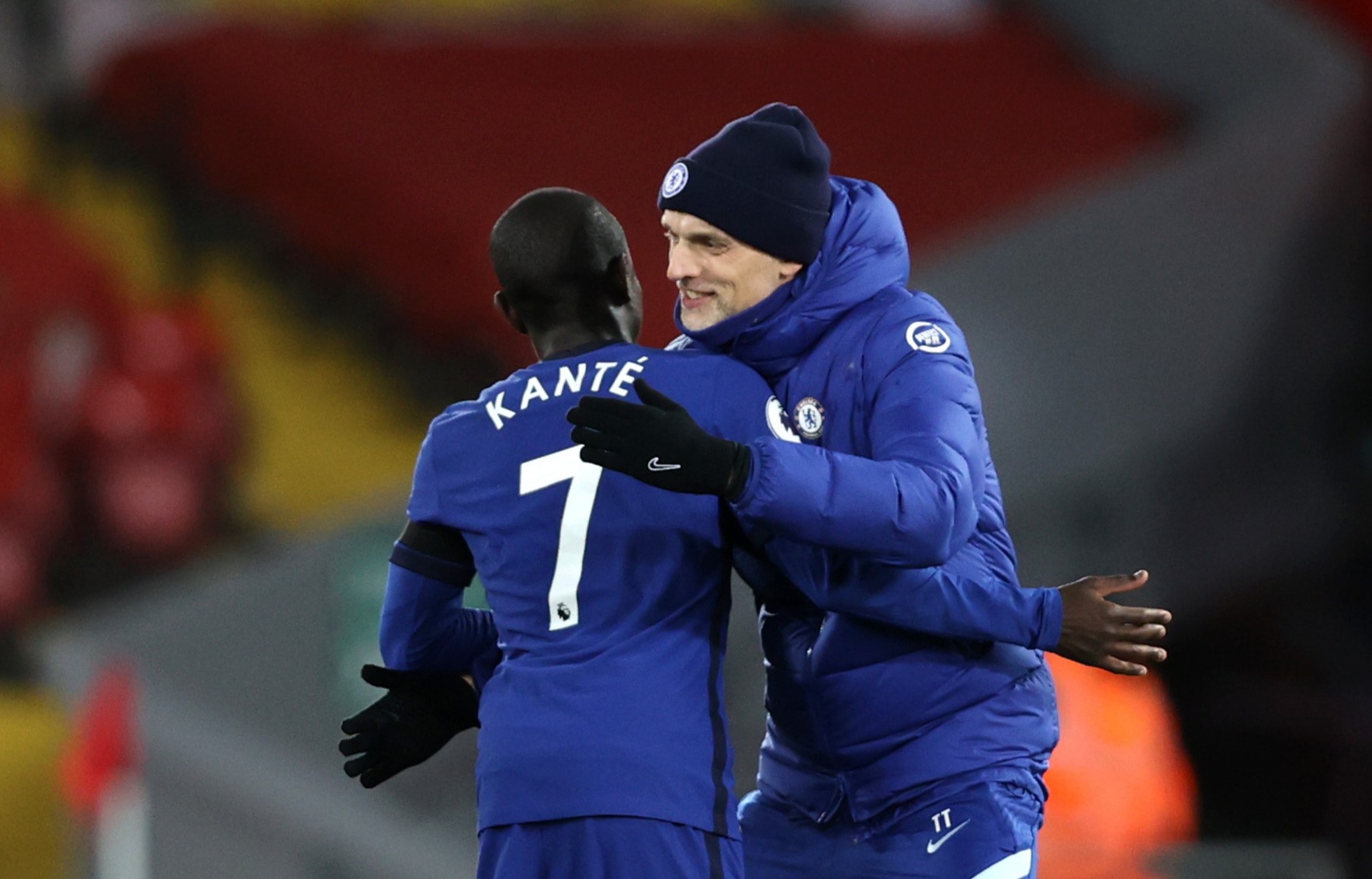N'Golo Kante tampil luar biasa saat Chelsea mencuri kemenangan 1-0 di kandang Liverpool, Jumat 5 Maret 2021. (Foto: Twitter/@ChelseaFC) 