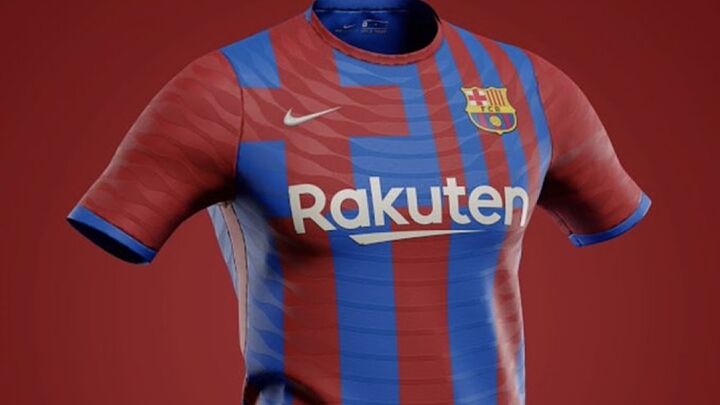 Ini penampakan jersey baru Barcelona untuk musim 2021/2022. (Foto: Marca)