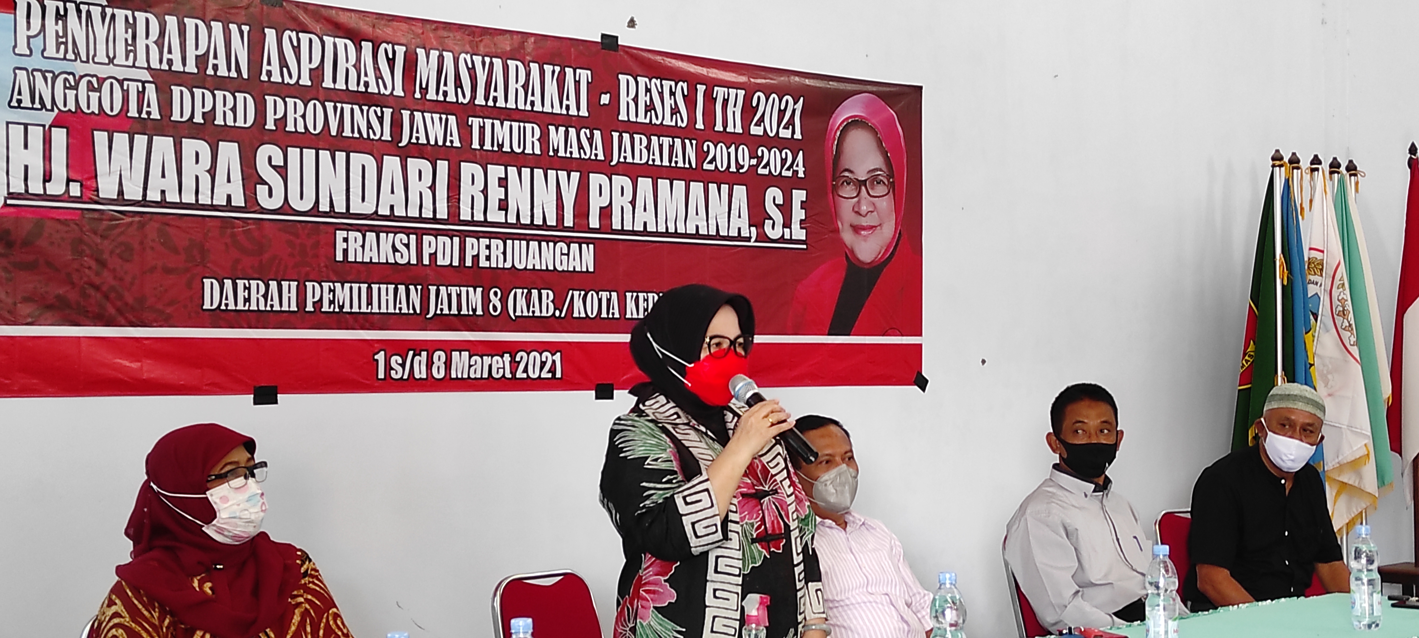  Anggota DPRD Provinsi Jawa Timur Hj Wara Sundari Renny Pramana. (Foto: Fendhy Plesmana/Ngopibareng.id) 