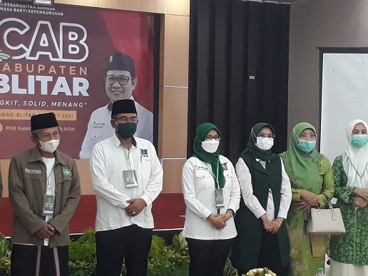 Bupati Blitar Rini Syarifah terpilih sebagai Ketua DPC PKB Kabupaten Blitar, Jawa Timur, periode 2021-2026. (Foto: Choirul Anam/Ngopibareng.id)