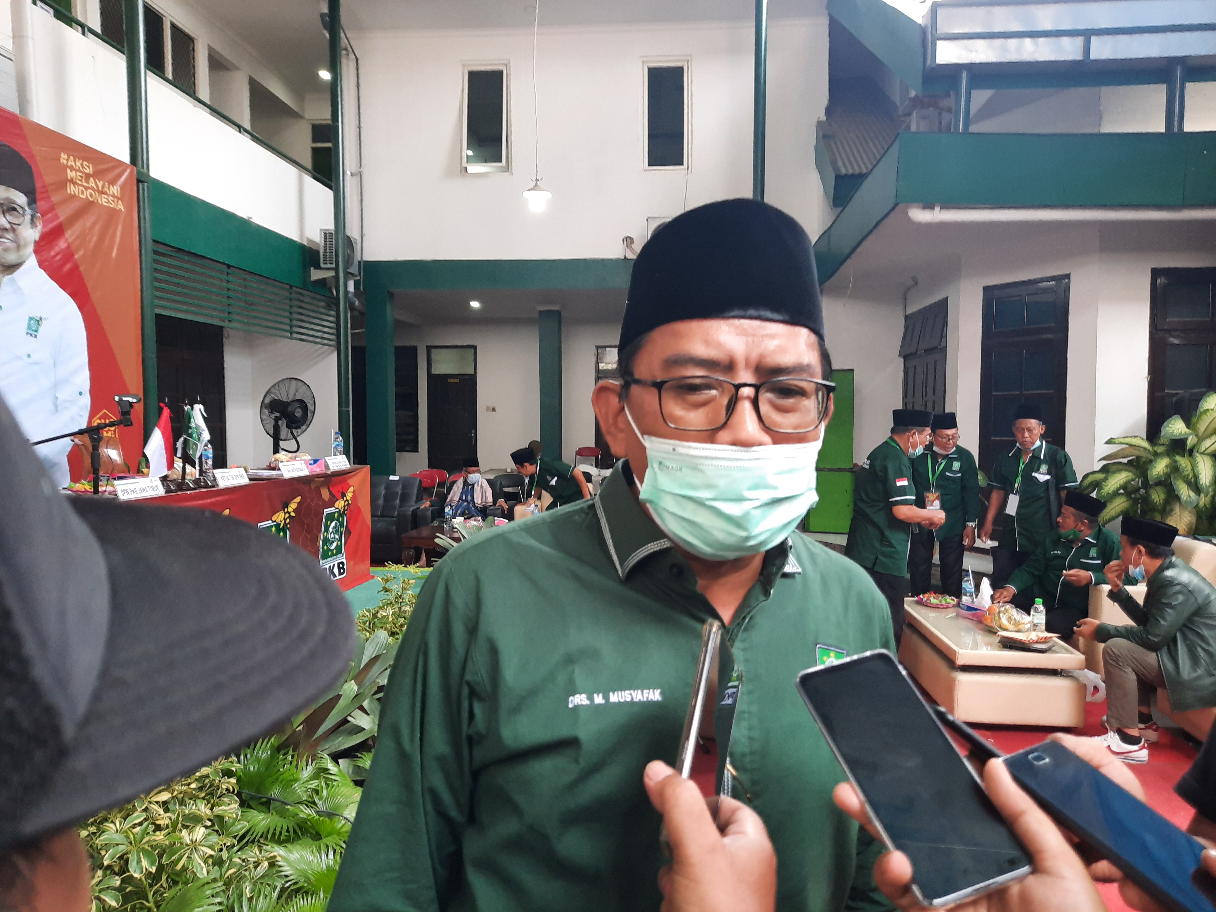 Ketua DPC PKB Kota Surabaya Musyaffa Rouf. (Foto: Alief Sambogo/ngopibareng.id)